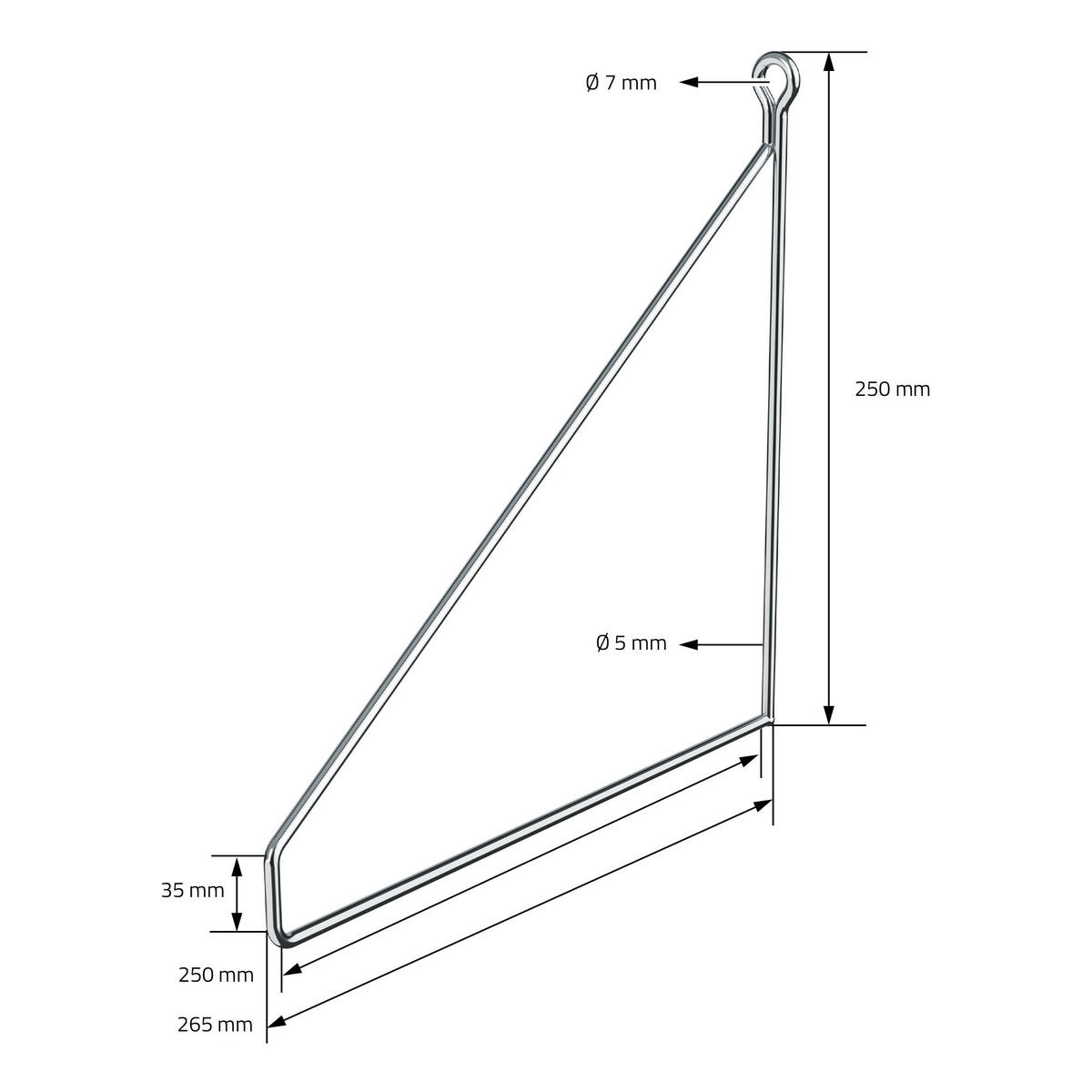 REGALHALTERUNG - Silberfarben, Metall (25/25/26cm) - ML-DESIGN