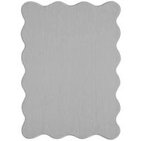 HOCHFLORTEPPICH Antirutsch Uni TIRSO Polyester Grau 120 x 160 cm - Grau, Textil (120/160cm) - KADIMA DESIGN