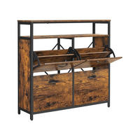 SCHUHSCHRANK SCHUHKOMMODE - Braun, Holzwerkstoff (30/95/98.3cm) - Hansiro