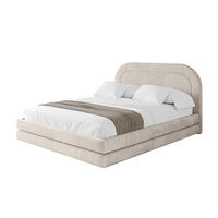 POLSTERBETT mit Bettkasten und Lattenrost, Boxbett ohne Matratze - LERIS 180x200 Beige - Beige, Holzwerkstoff/Textil (180/200cm) - ALTDECOR