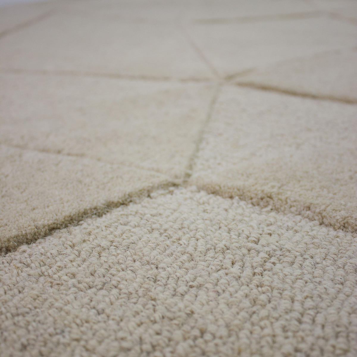 WOLLTEPPICH DEBEN, geometrisch, Natur, 200 x 290 cm - Beige, Textil (200/290cm) - KADIMA DESIGN