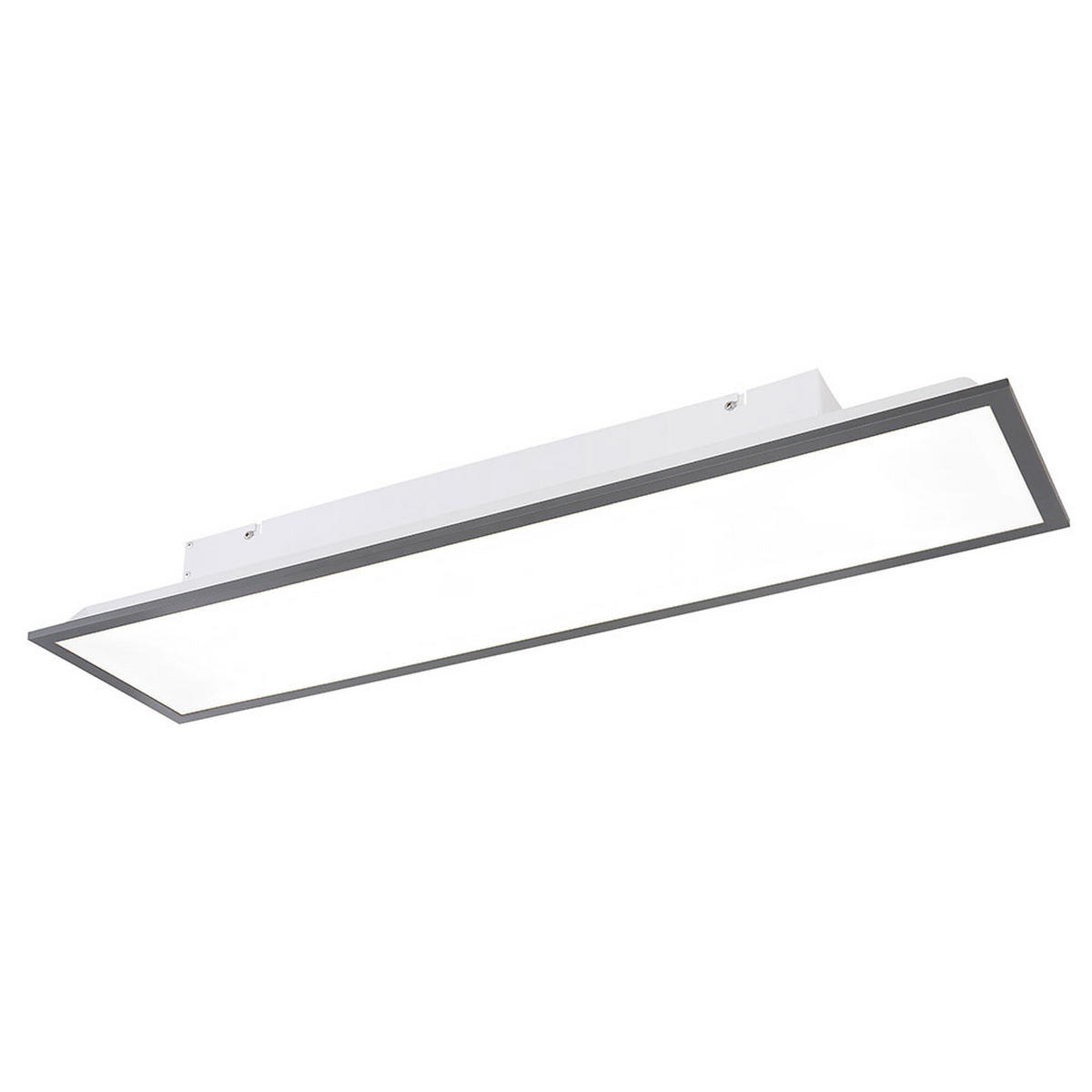 LED DECKENLEUCHTE Doro Grau Aluminium - Grau, Metall (80/20/7.5cm) - Globo Lighting