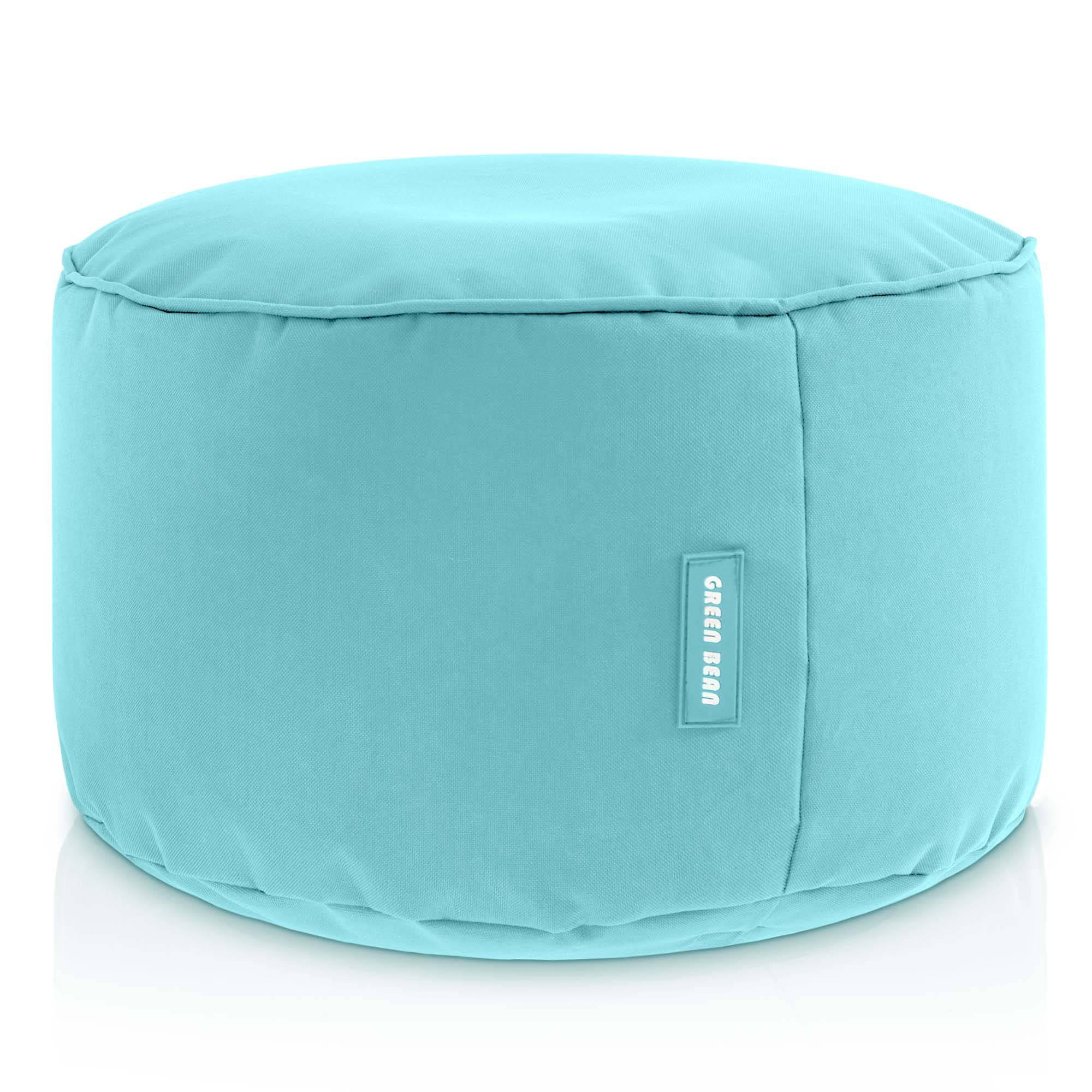 SITZSACK-HOCKER Pouf "Stay" 45x25cm - Blau, Textil (45/25/45cm) - Green Bean