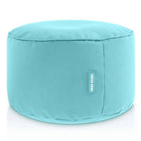 SITZSACK-HOCKER Pouf "Stay" 45x25cm - Blau, Textil (45/25/45cm) - Green Bean