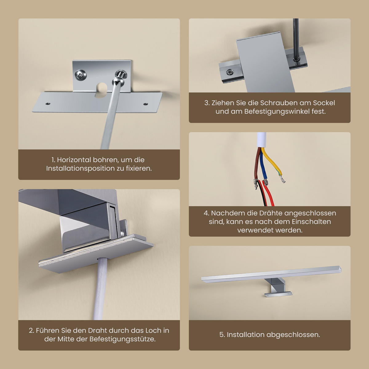 SPIEGELLEUCHTE LED Weiß 4200K 40,4/17,1/4 cm - Weiß, Kunststoff (17/40/4cm) - EMKE