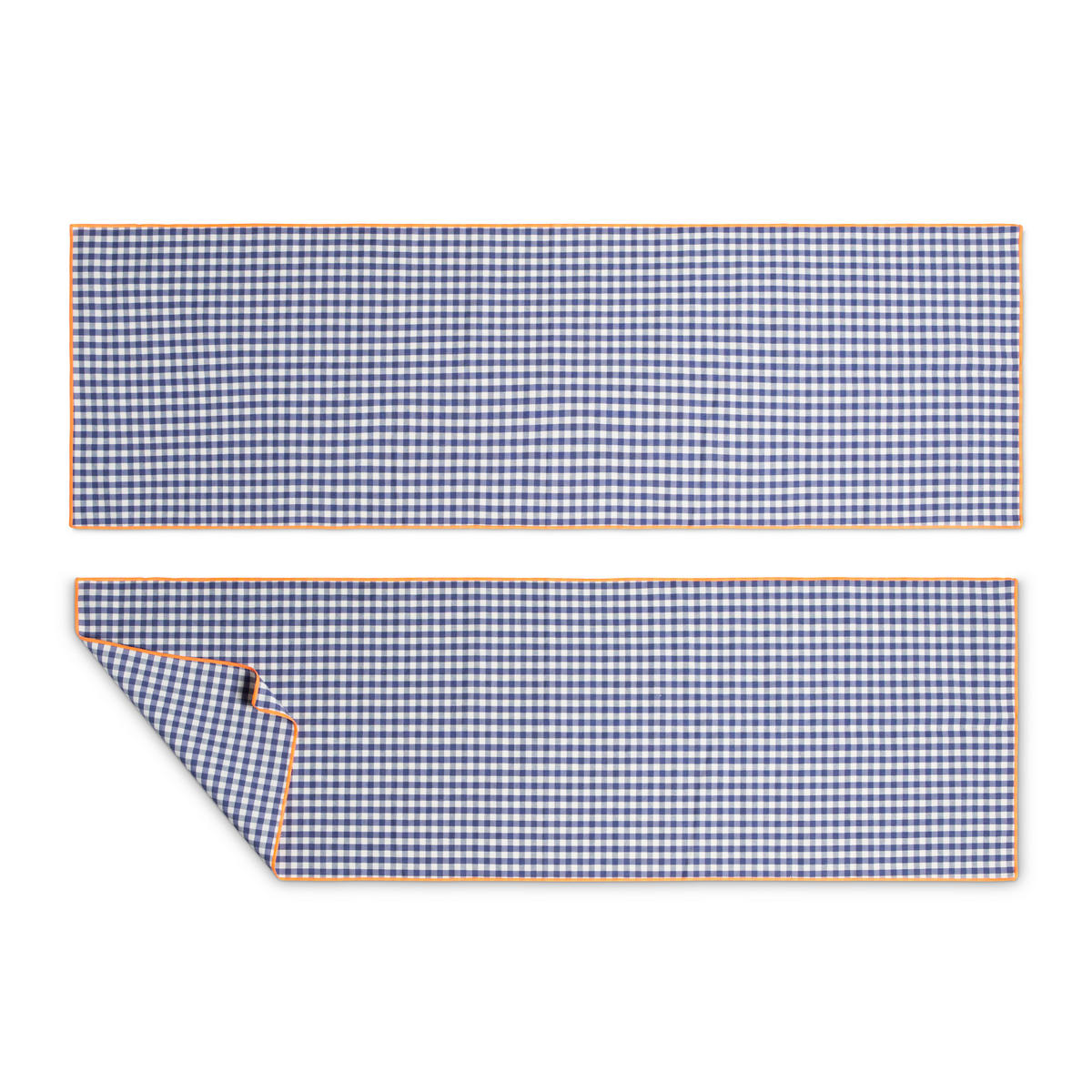 TISCHET 8-teilig, Baumwolle und PES (Polyester), navy und fluor SET FESTON - Blau, Textil (40/130cm) - RNT By Really Nice Things