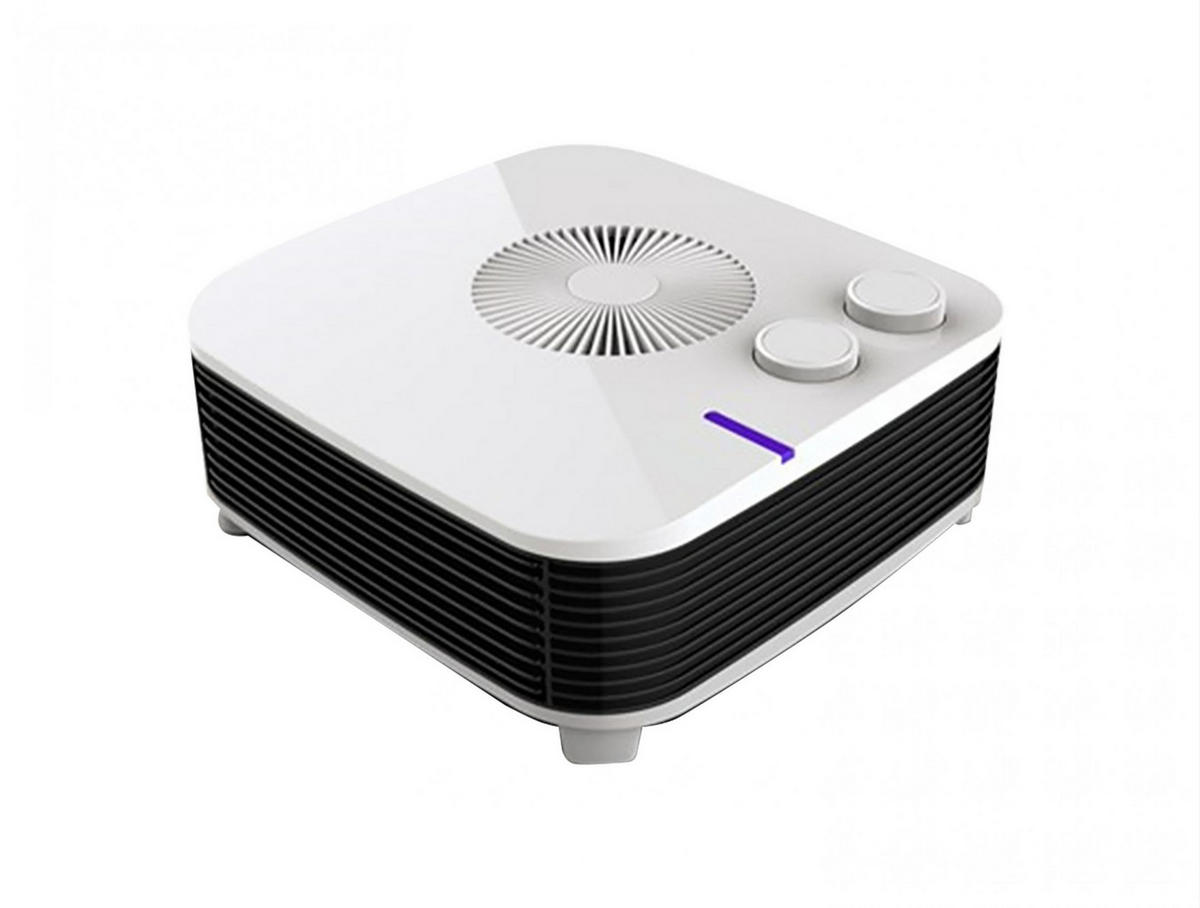 STAND-THERMOVENTILATOR Weiß mit Leistungskontrolle 2000 W - Weiß, Kunststoff (25/10/25cm) - Purline