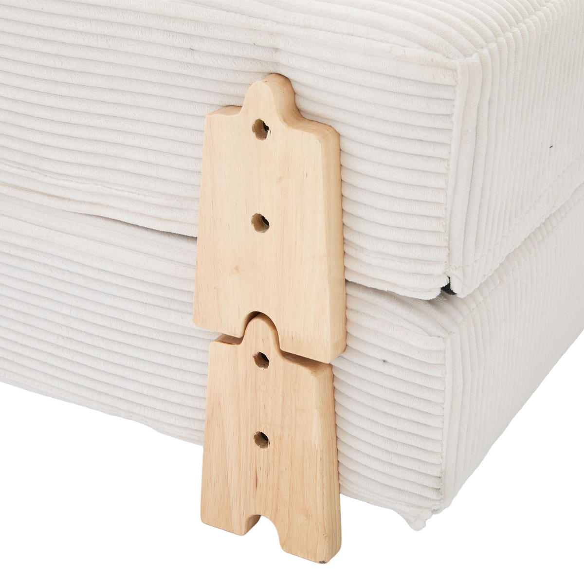 SCHLAFSESSEL ausklappbar mit Holzgestell, DE-42596, Beige - Beige, Holzwerkstoff (90/84/86cm) - ComfortXL