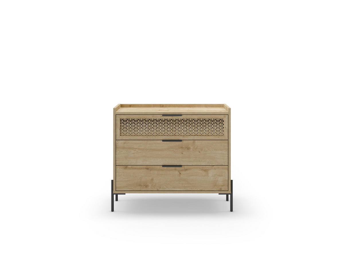KOMMODE Inca Braun 90/40/80 cm - Braun, Holz (40/80/90cm) - Calicosy