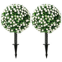 KÜNSTLICHE Pflanzen Weiß 30.0/30.0/55.0cm - Weiß, Kunststoff (55cm)