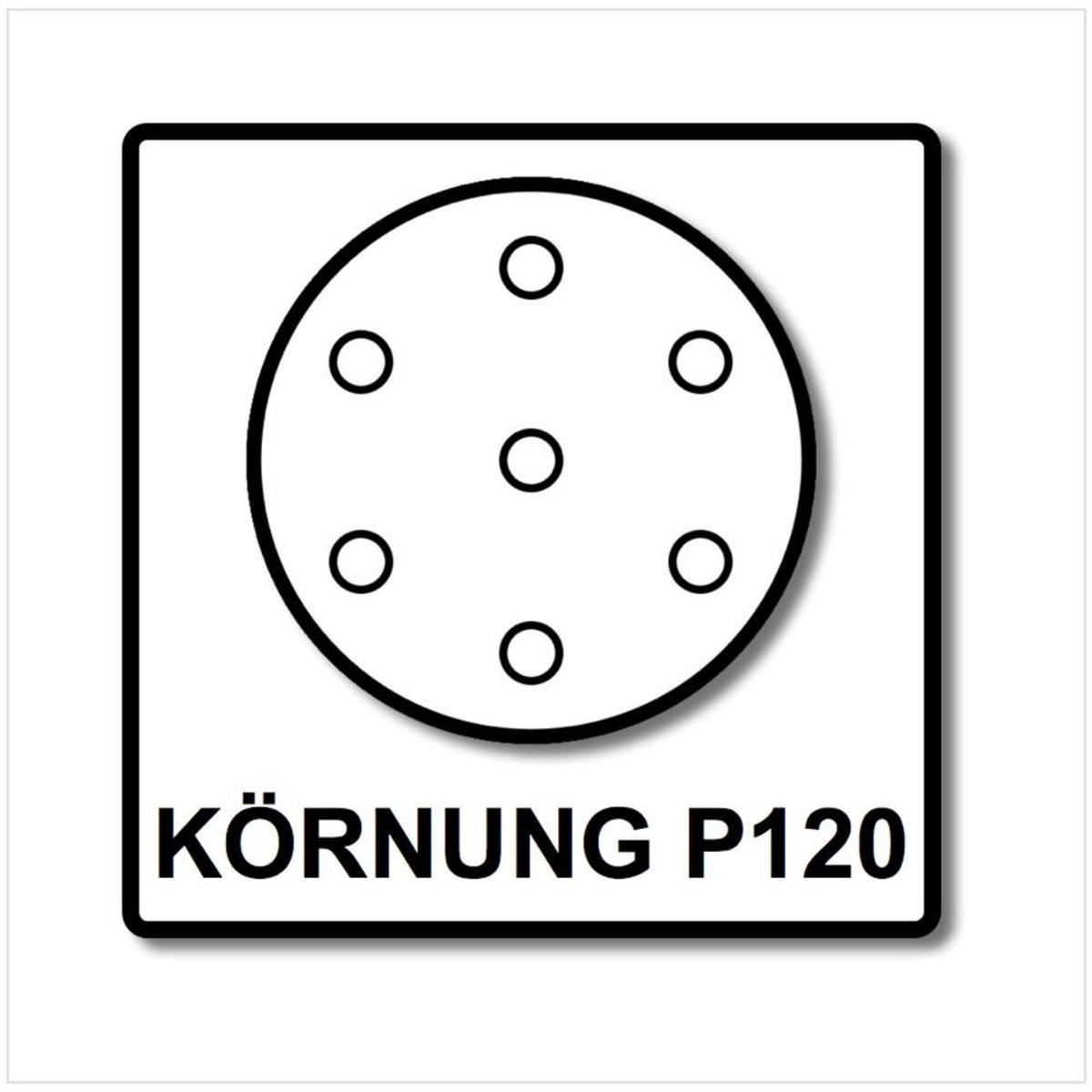 FESTOOL Schleifscheiben STF D150/48 P120 GR/100 150 mm / 100 Stk. ( 575164 ) - Multicolor, Kunststoff (70/70/60cm) - Festool