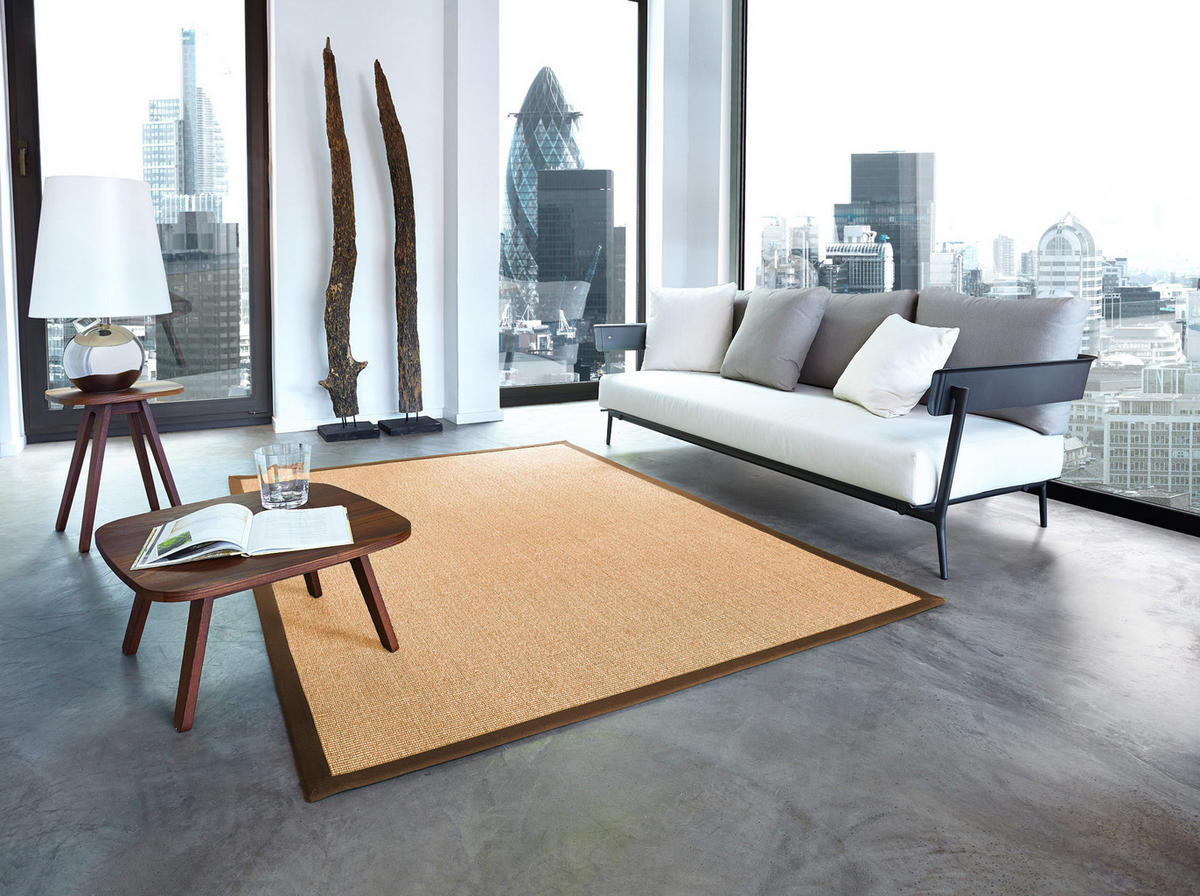 TEPPICH Sisal Manaus chablis/coffee 140x200cm - Naturfarben/Mokka, Textil (140/200cm) - Astra