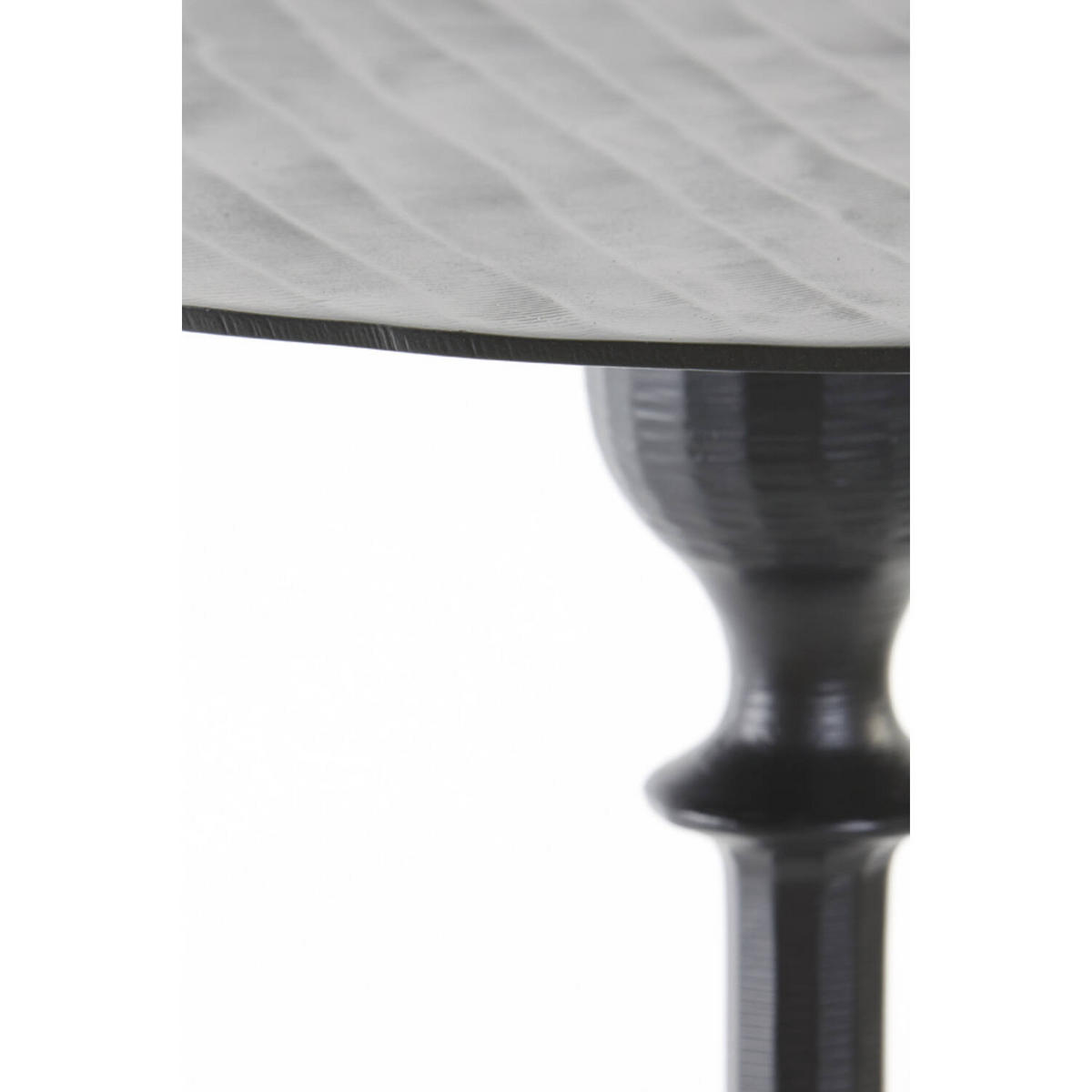 BEISTELLTISCH Janna Schwarz Ø40/50 cm - Schwarz, Metall (40/40/50cm) - Light & Living