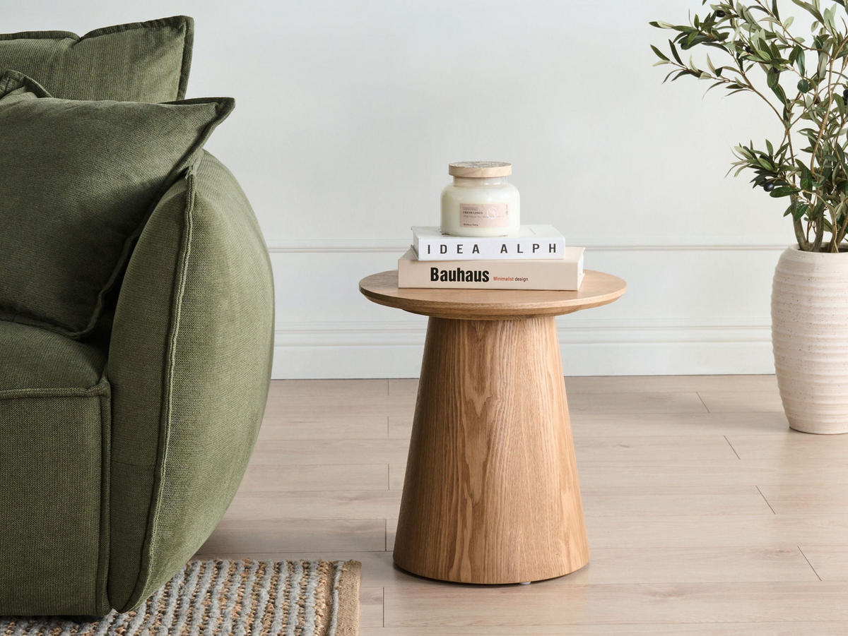 BEISTELLTISCH Helle Esche Wenlock - Braun, Holz (41/41/43cm) - Beliani