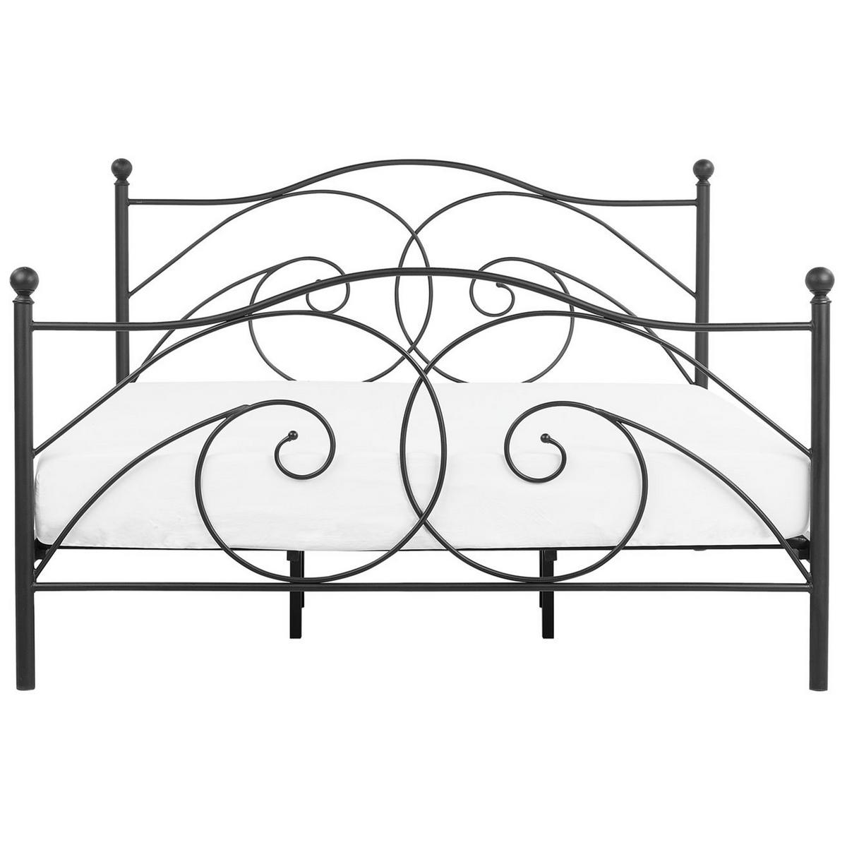 METALLBETT 180/200cm Schwarz Dinard - Schwarz, Metall (180/200cm) - Beliani