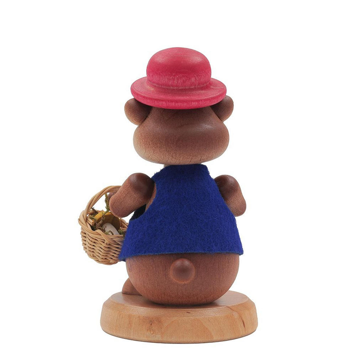 HOLZFIGUR Hamster Pilzsammler 11 cm - Multicolor, Metall (6/11/0.1cm)