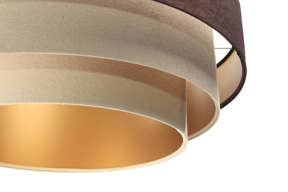 HÄNGELEUCHTE Beige 60/20 cm - Braun, Kunststoff (60/1/20cm) - ONZENO