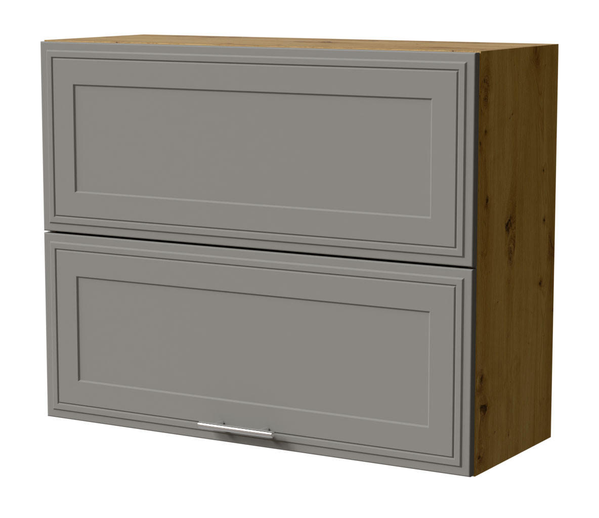 KLAPPHÄNGESCHRANK Salo W8B/90-AV Eiche Artisan / Dust Grey Matt 90 / 32,5 / 72cm - Eiche Artisan/Grau, Holz/Holzwerkstoff (90/72/32.5cm) - Feldmann-Wohnen