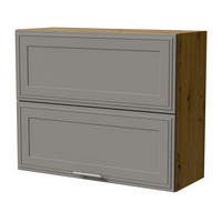 KLAPPHÄNGESCHRANK Salo W8B/90-AV Eiche Artisan / Dust Grey Matt 90 / 32,5 / 72cm - Eiche Artisan/Grau, Holz/Holzwerkstoff (90/72/32.5cm) - Feldmann-Wohnen