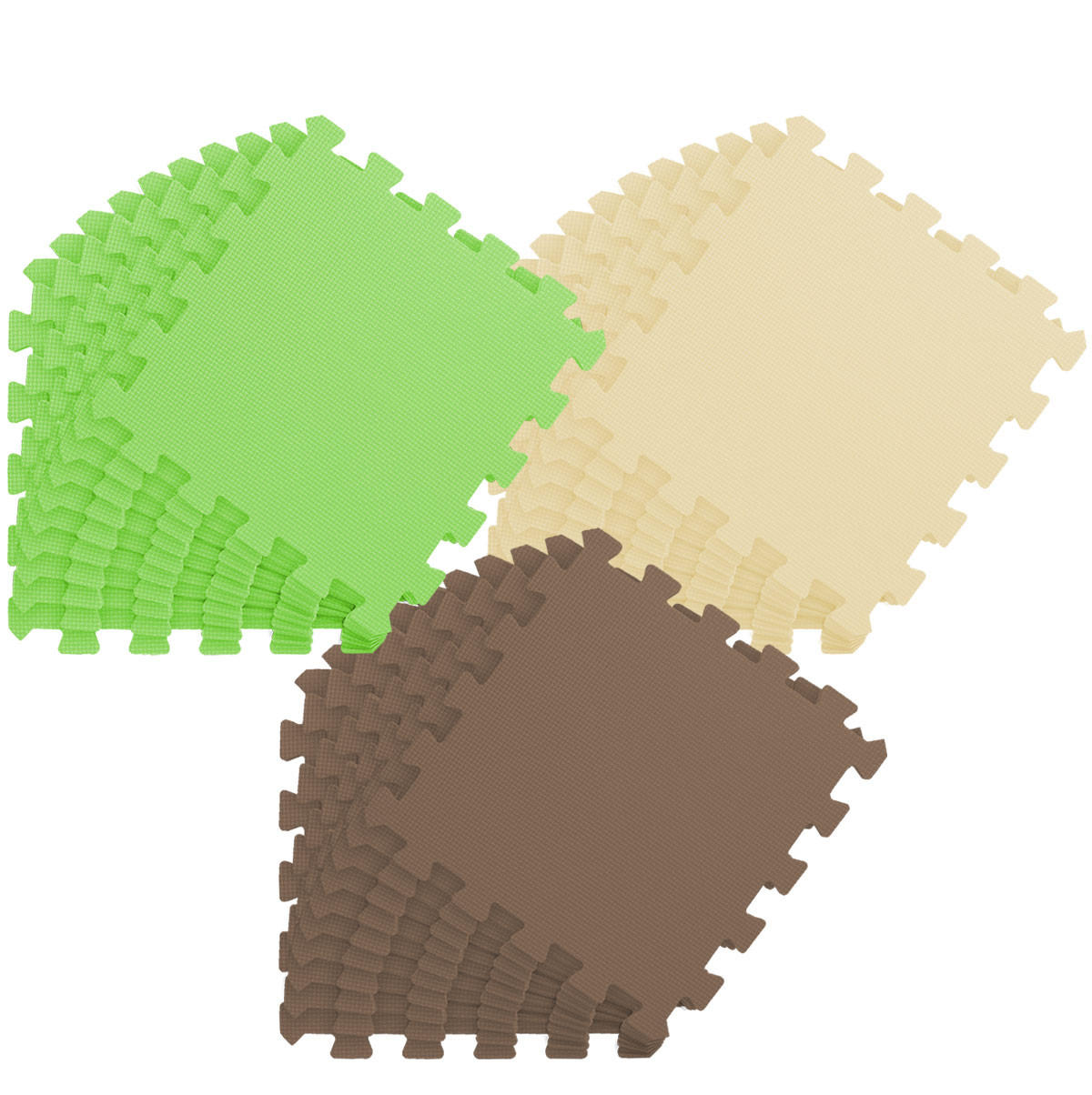 SPIELMATTE ab Null - 270/90 cm Puzzlematte Beige - Multicolor, Kunststoff (30/30cm) - Littletom
