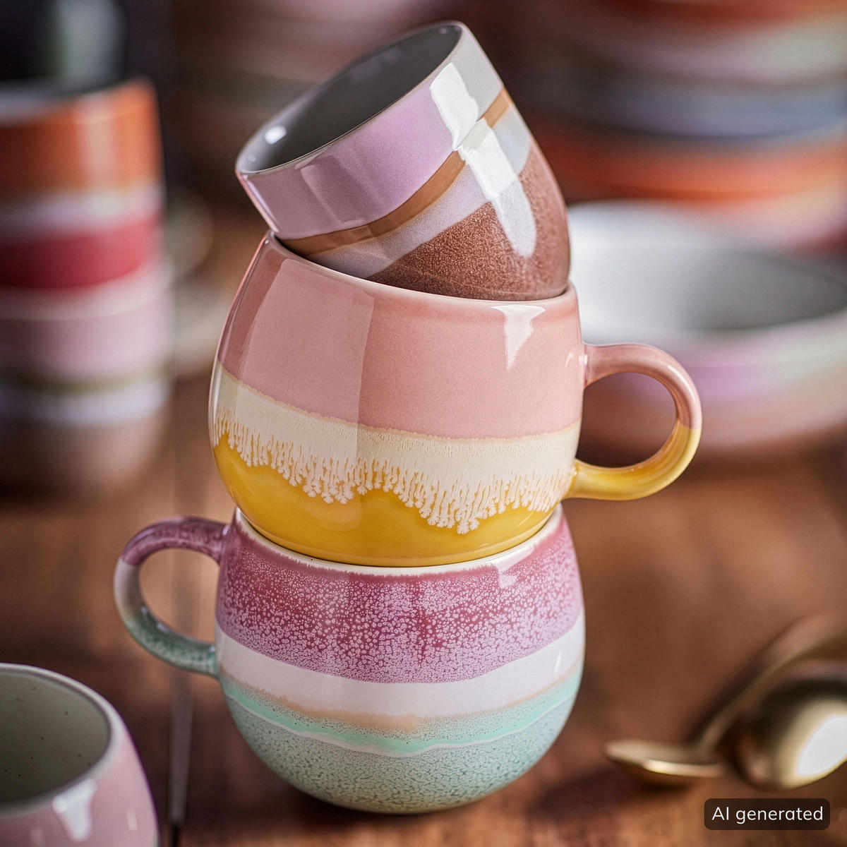 BUTLERS Tasse MEDLEY - Rosa, Keramik (0.24L) - Butlers