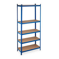 SCHWERLASTREGAL - Multicolor, Holzwerkstoff/Kunststoff (100/220/45cm) - Relaxdays