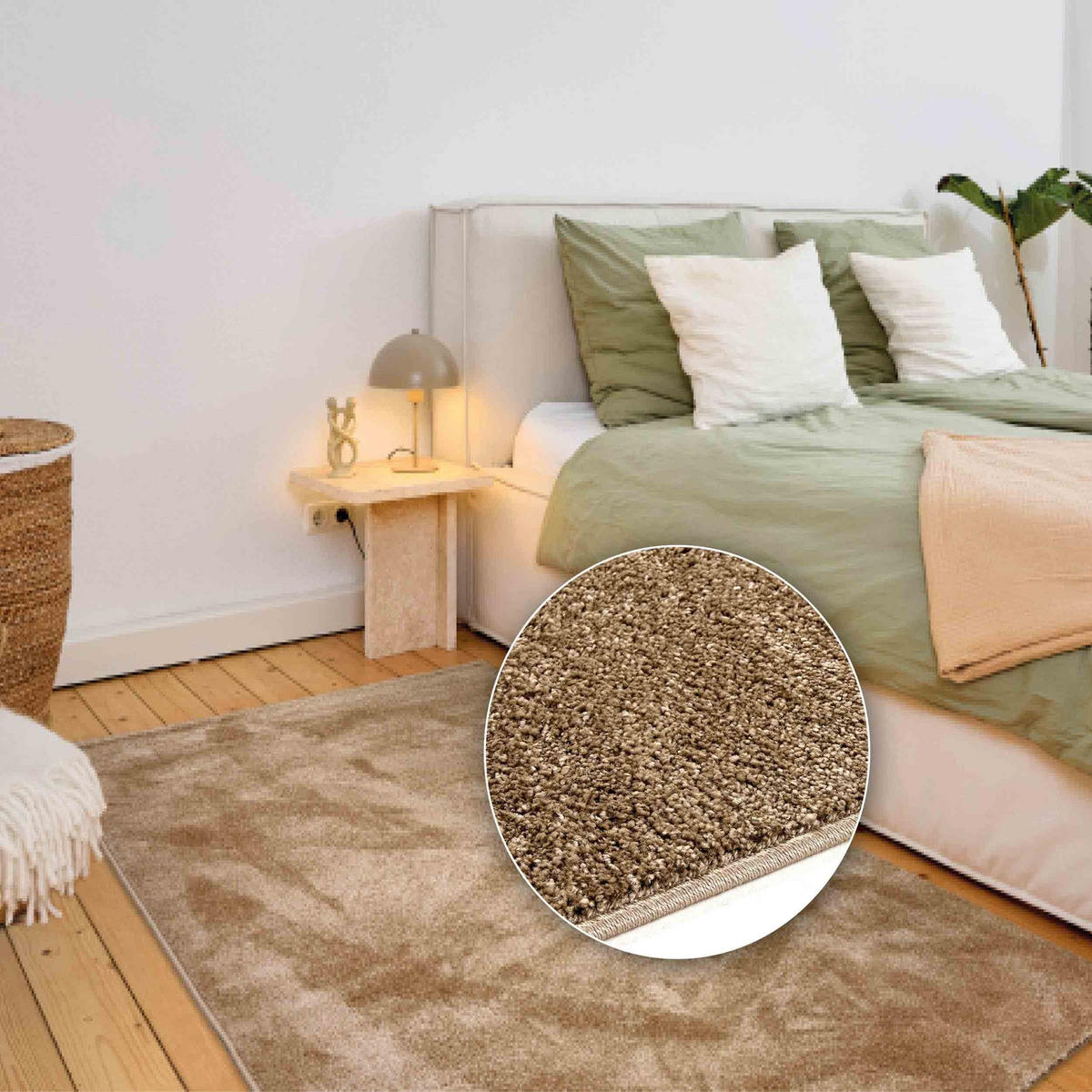 KURZFLORTEPPICH SAMMY - Creme, Textil (160/230cm) - Astra