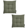 STUHLKISSEN 2er Set Inga - Dunkelgrün, Textil (35/35/5cm) - Magma Heimtexx