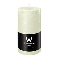 STUMPENKERZE Rustik Marble Style Elfenbein 120 x Ø 58 mm, 1 Stück - Beige, Paraffin (6/12cm) - Wiedemann Kerzen