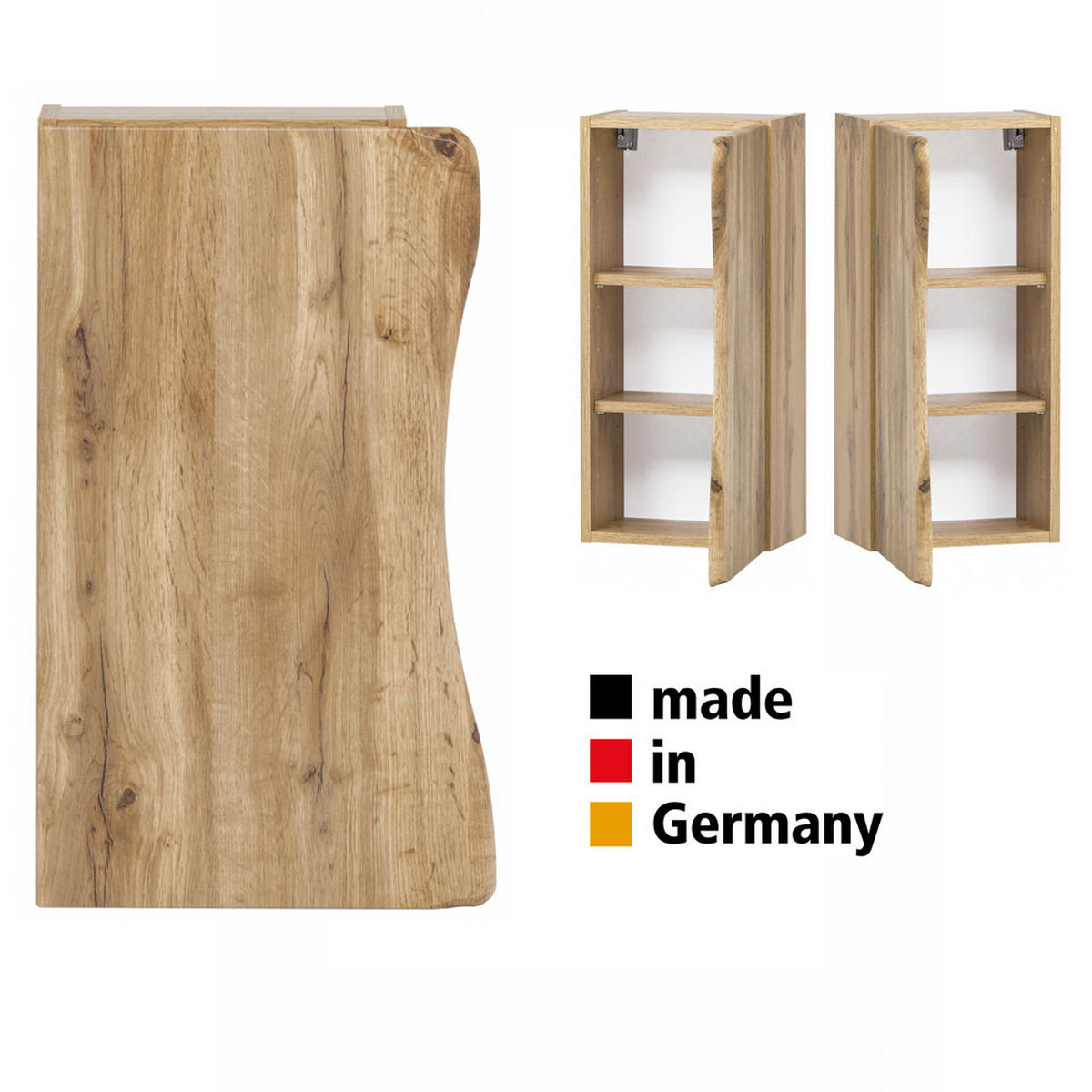 BADMÖBEL-SET 6-TLG. Kahla-03 - Braun, Holzwerkstoff (236/200/52cm) - Lomado