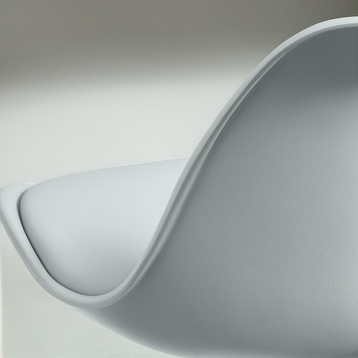 BARHOCKER höhenverstellbar 2er-Set drehbar Kunstleder Grau - Grau, Metall (42/104/38cm) - Meubliv