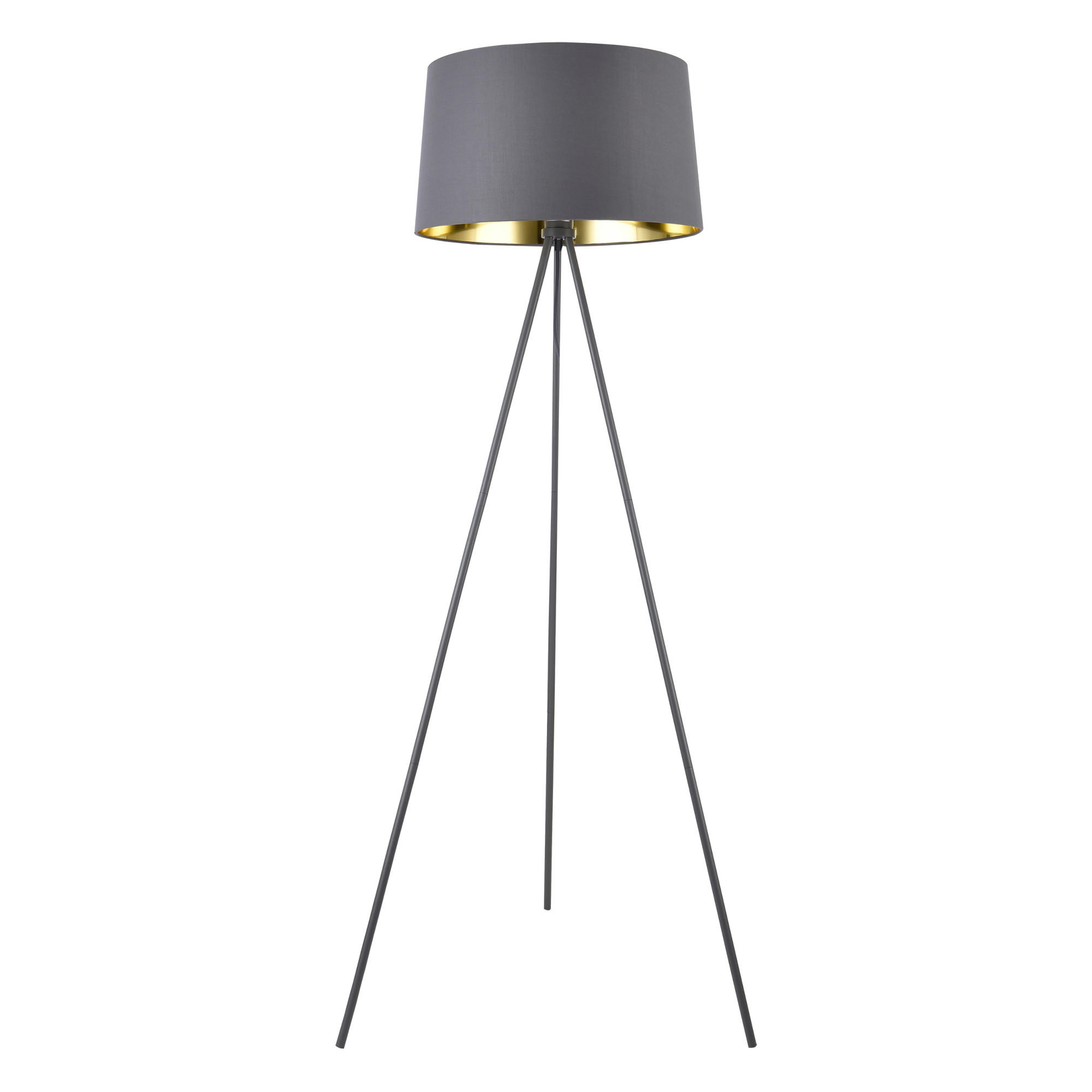 STEHLEUCHTE Manchester - Grau, Metall (45/45/150cm) - lux.pro