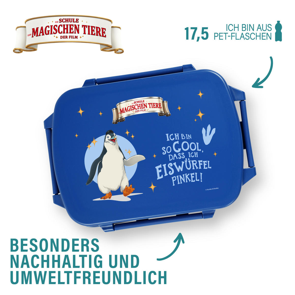 BROTDOSE Kinder mit Fächern - Blau, Kunststoff (15.5/7.2/20.3cm) - Stoneline