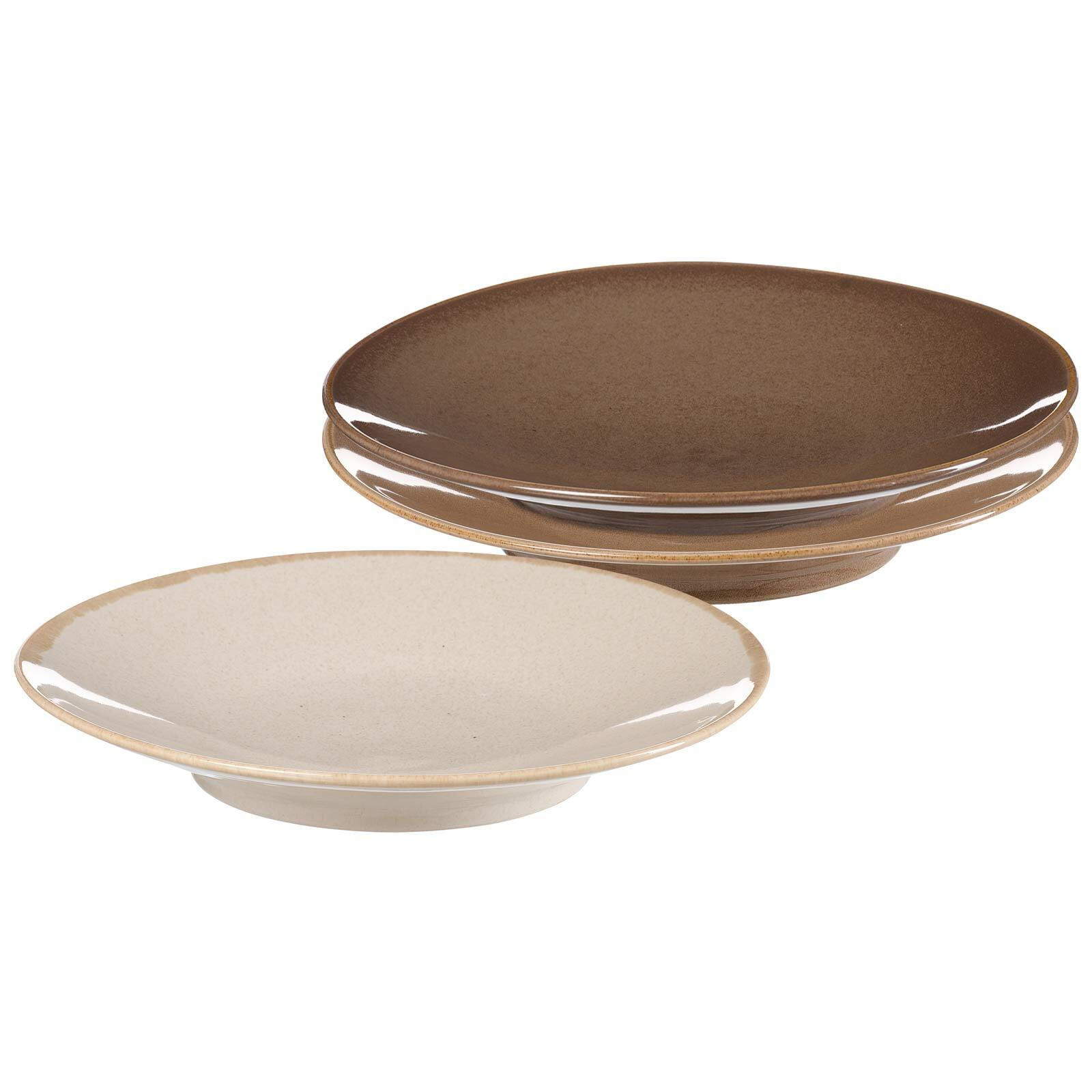 SERVIERPLATTEN Sahara braun ø 31 cm 3er Set - Braun, Keramik (31/5/31cm) - Ritzenhoff Breker