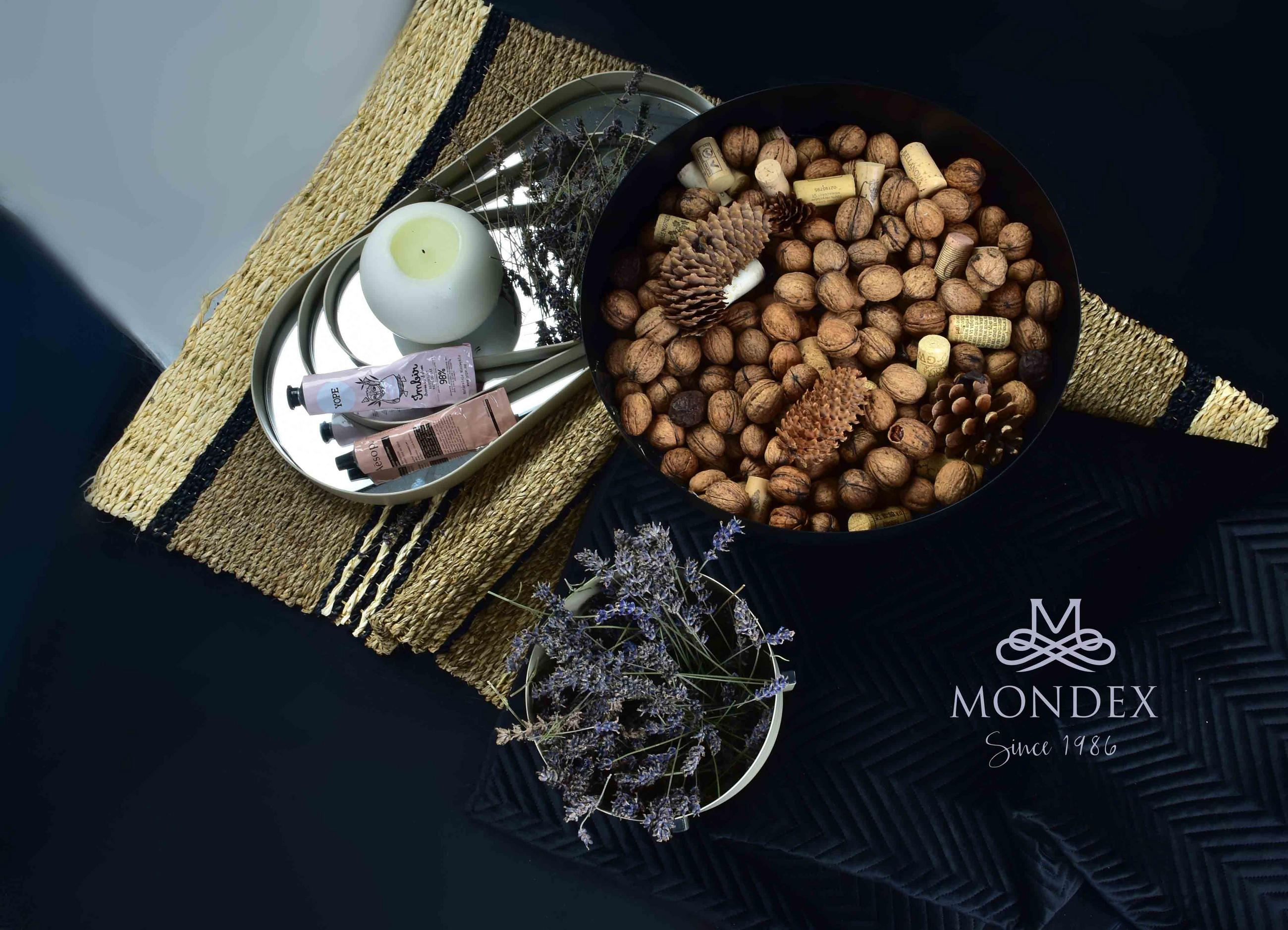 DEKOTABLETT Lucas Beige 49.5/24/3.5 cm Metall - Beige, Metall (3cm) - Mondex