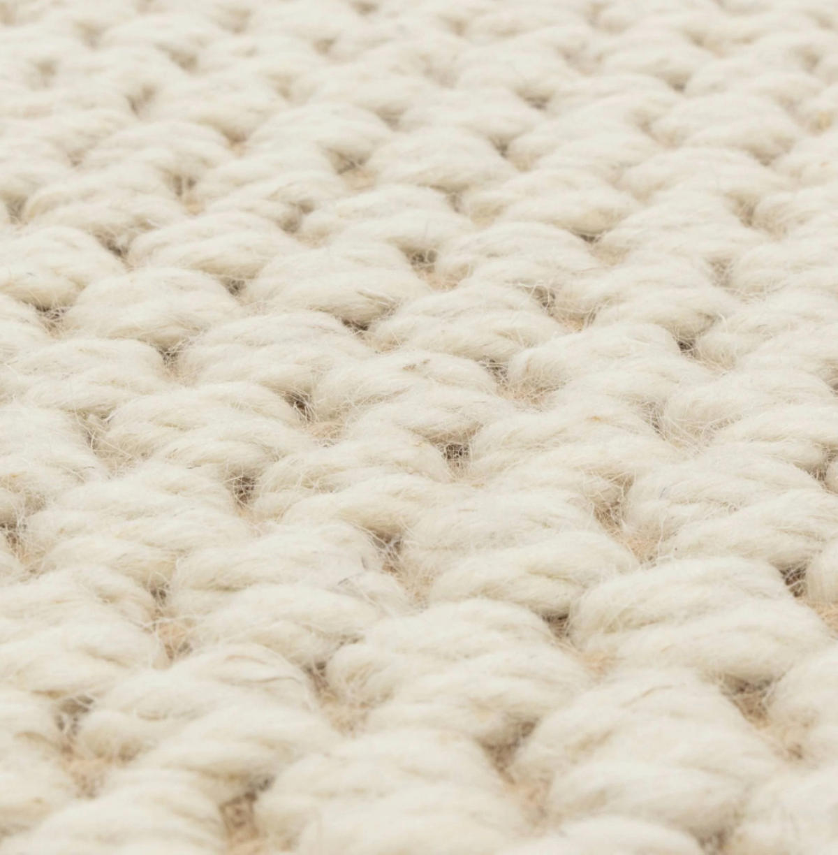 TEPPICH modern Wohn-/Schlafzimmer Wolle & Naturfaser ROKA Weiß 200x290 cm - Weiß, Naturmaterialien (200/290cm) - Novatrend