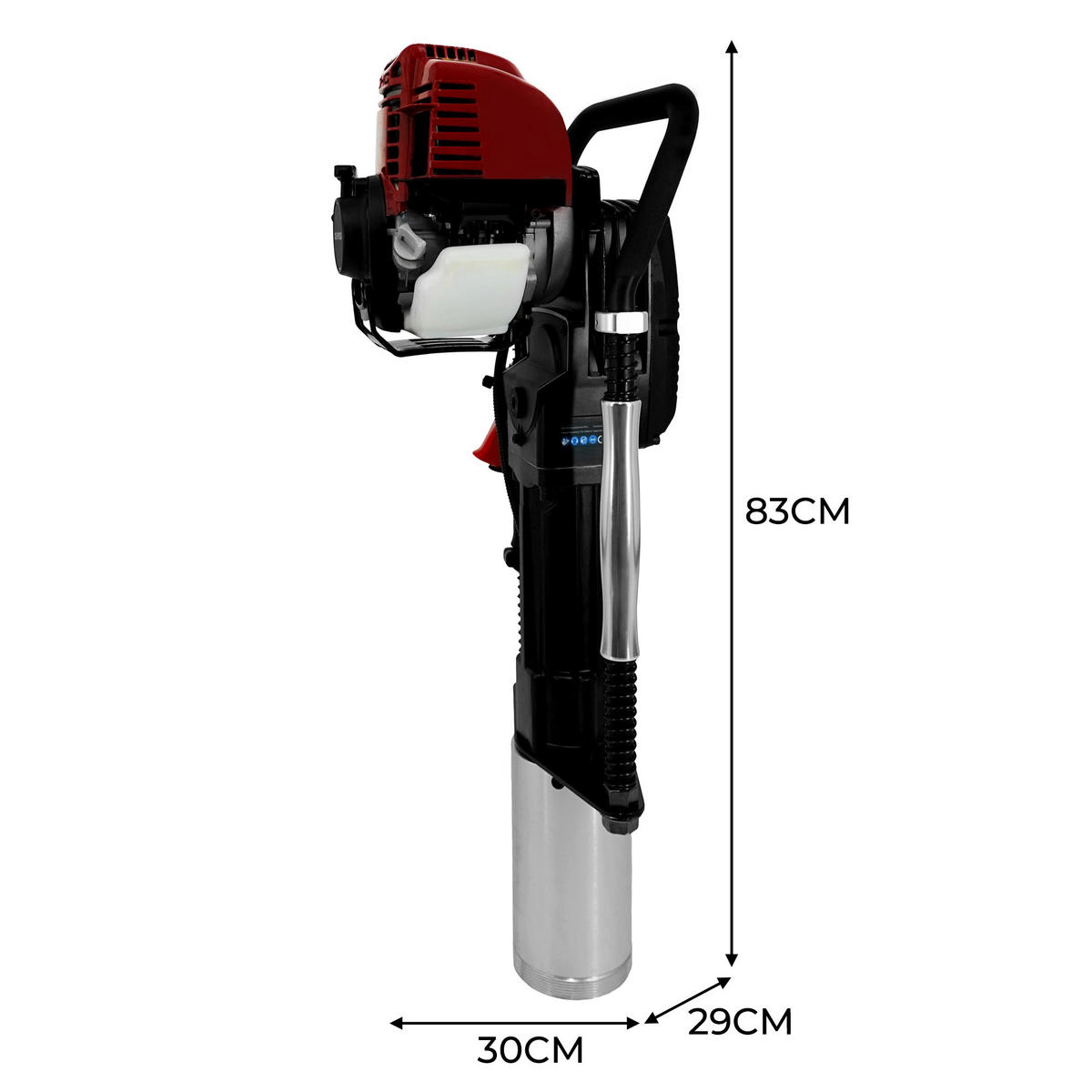 PFAHLRAMME T-Mech 4-Takt Benzin - Schwarz, Metall (29/30/82.5cm)