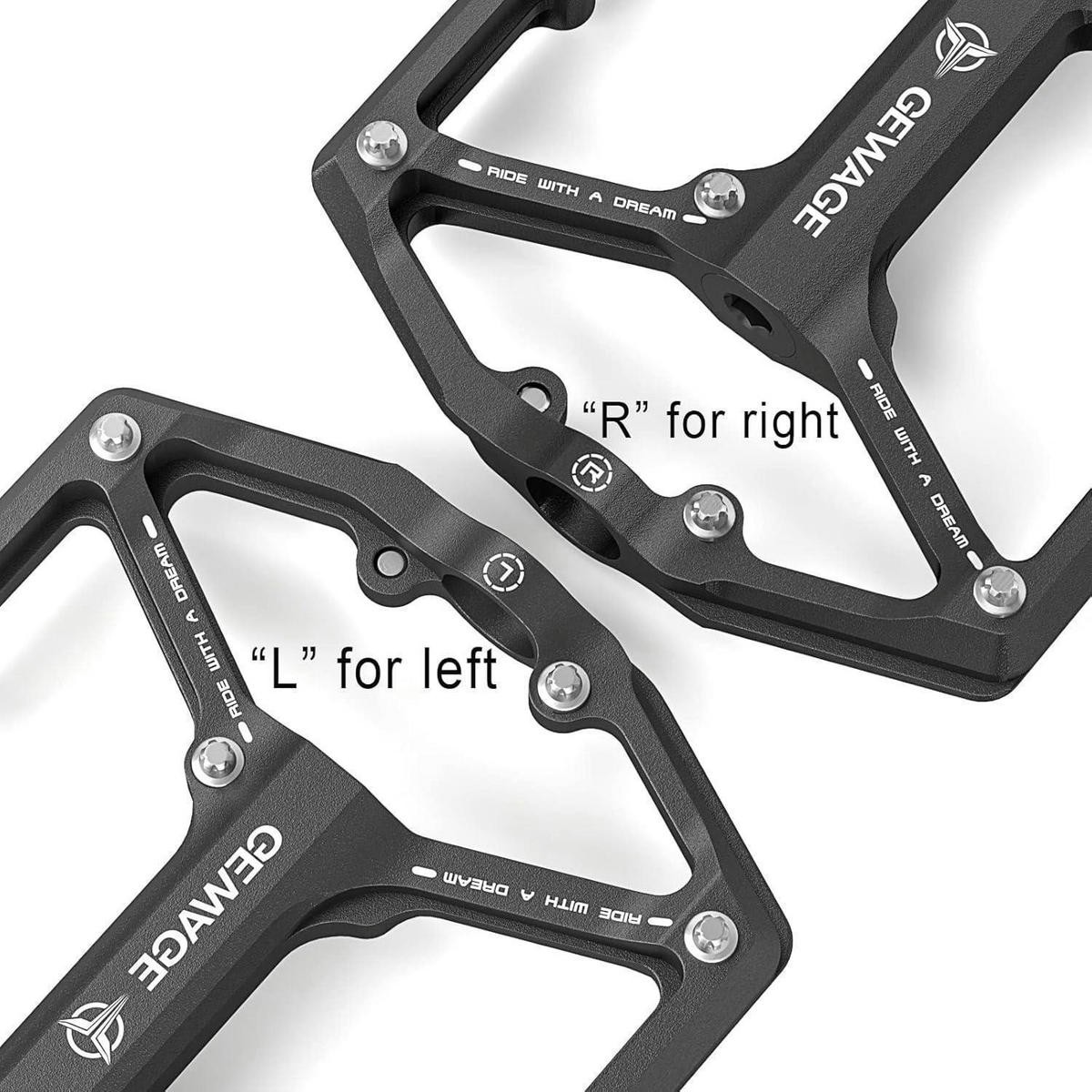 FAHRRADPEDALE Rennrad/Mountainbike Aluminium Schwarz - Schwarz, Metall (10/1.5/10.4cm)