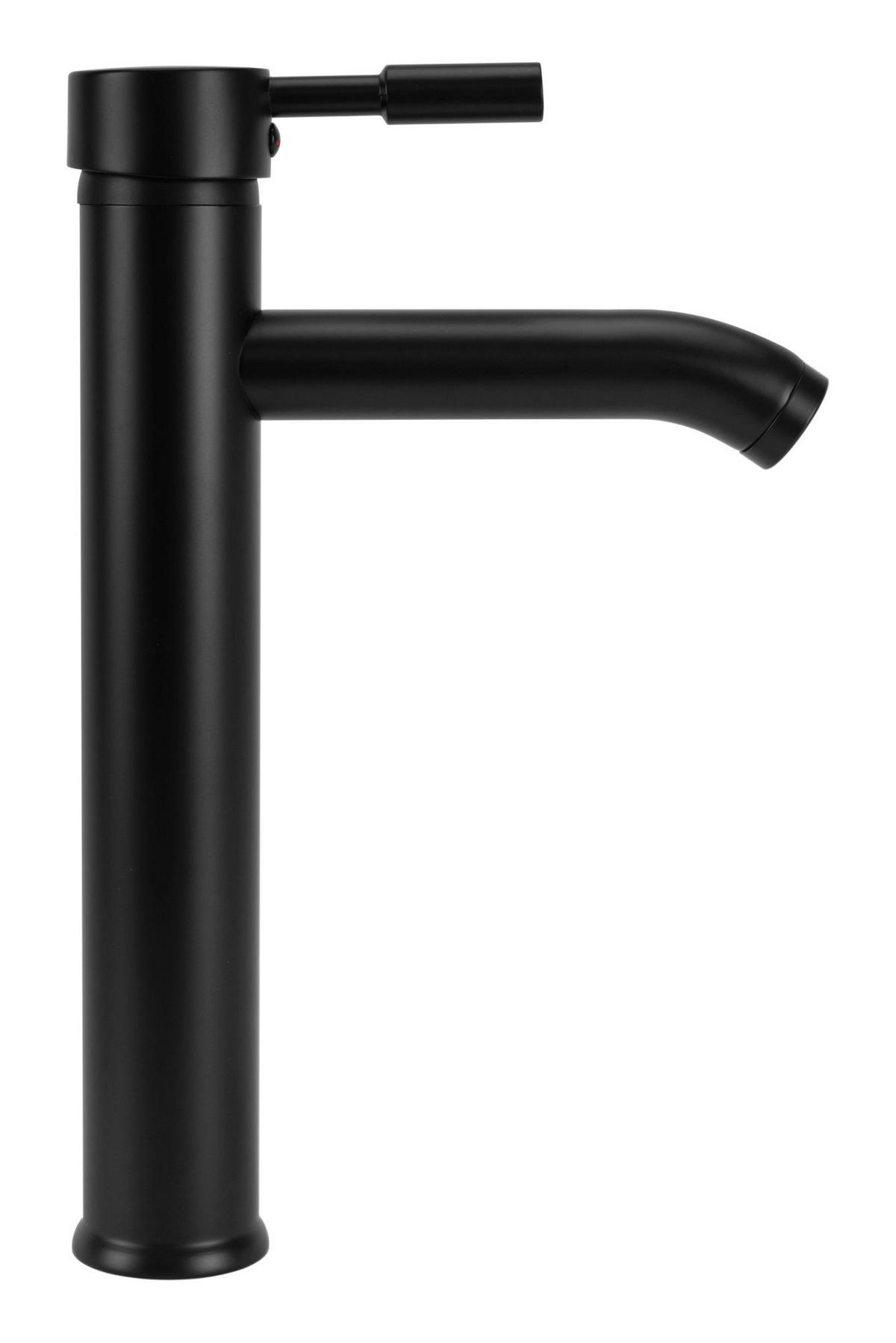 WASCHBECKENARMATUR Rea Graf Black High - Schwarz, Metall (5/30.5/11.5cm) - REA
