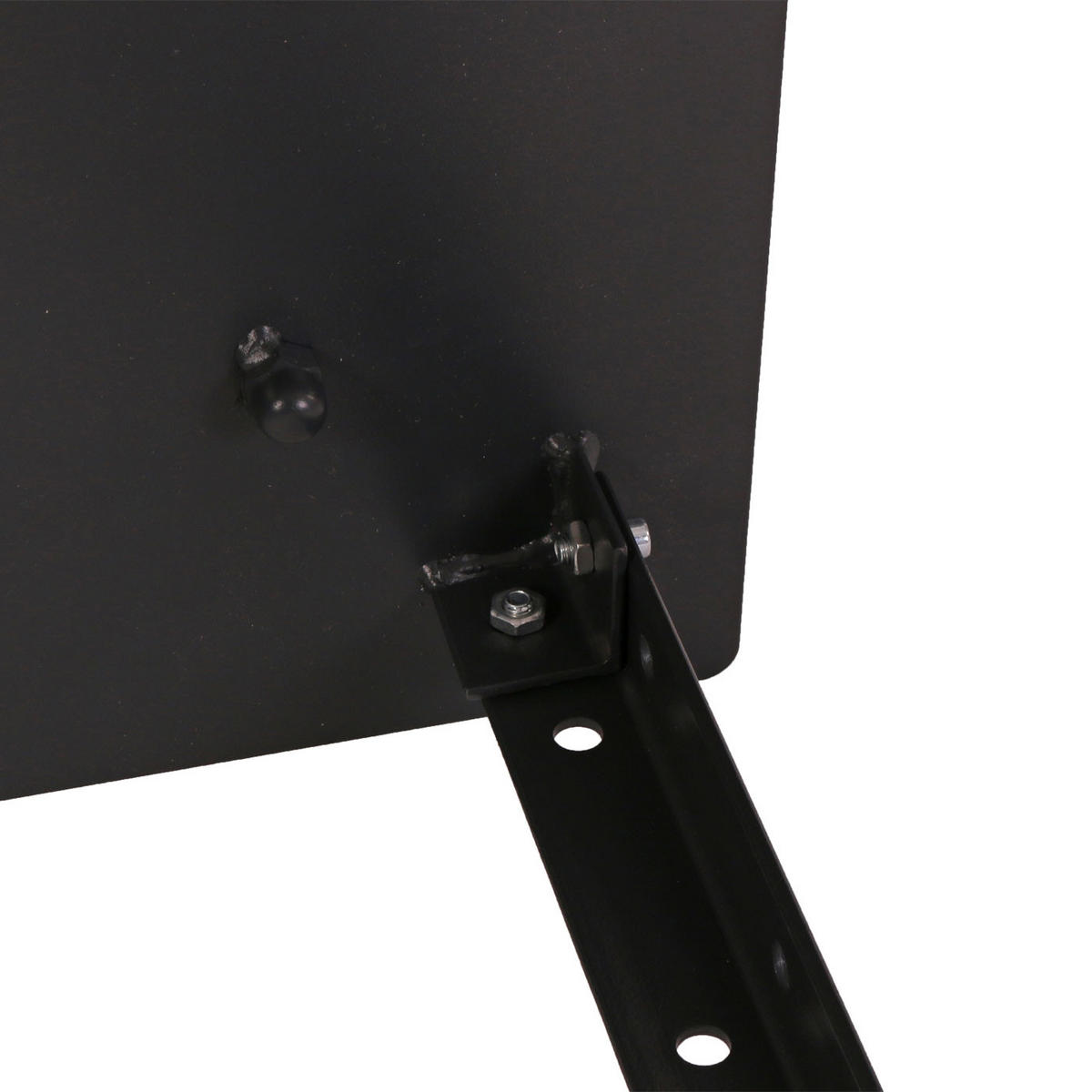 BODENPLATTE SCHIRM PRO Schwarz - Schwarz, Metall (55/55cm) - MCW