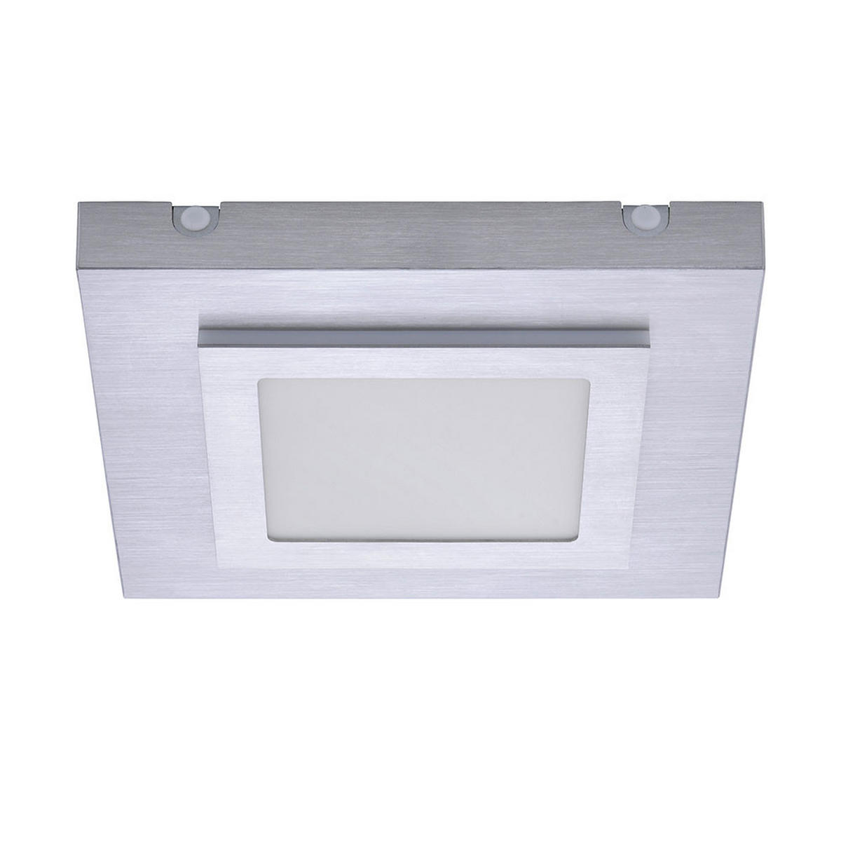 LED DECKENLEUCHTE TILING Aluminium Silber - Silberfarben, Metall (30/30/4.5cm)