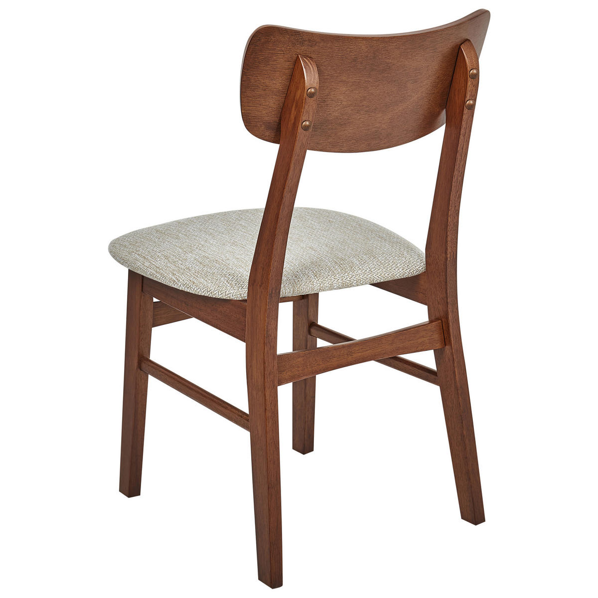 ESSZIMMERSTUHL 2er-Set Holz Braun/Beige Anoka - Beige, Holz (45/80/50cm) - Beliani