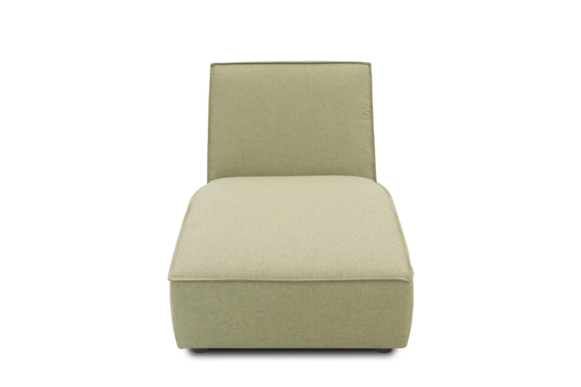 GARTENLOUNGE-LIEGE Brunhilda 76x82x171 mit Outdoorbezug in grün - Grün, Kunststoff (171/82/76cm) - 58aufmkessel