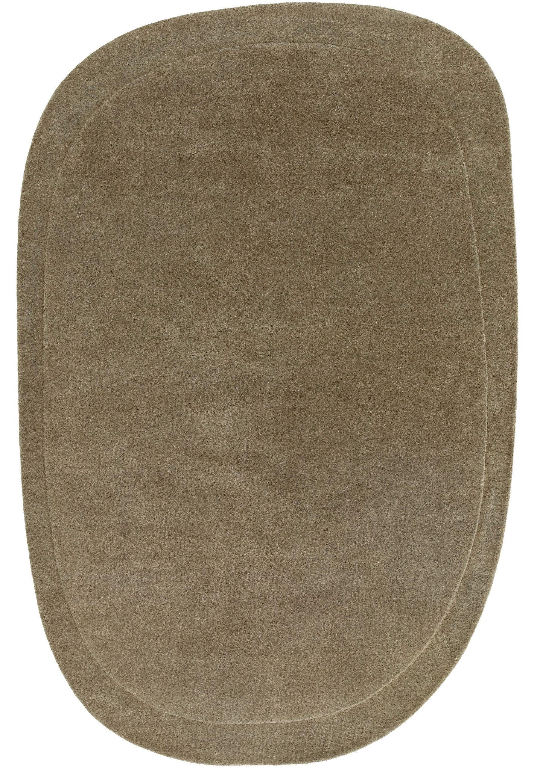 WOLLTEPPICH Shape Hellgrün 200x300 cm - Hellgrün, Textil (200/300cm) - benuta Pure
