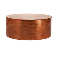 COUCHTISCH - Bronzefarben, Metall (76/76/32cm) - WOMO-DESIGN