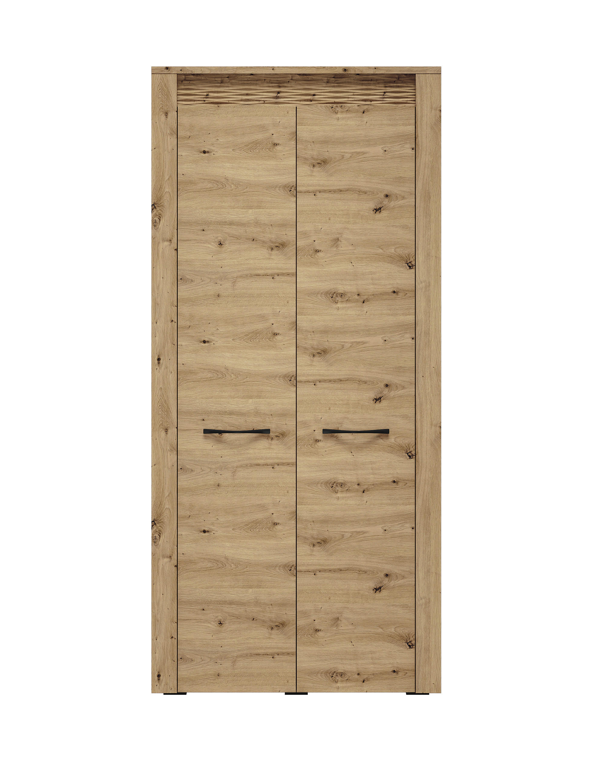 KLEIDERSCHRANK Artis Artisan Eiche 92 / 55 / 200cm - Eiche Artisan/Braun, Holz/Holzwerkstoff (92/200/55cm) - Feldmann-Wohnen