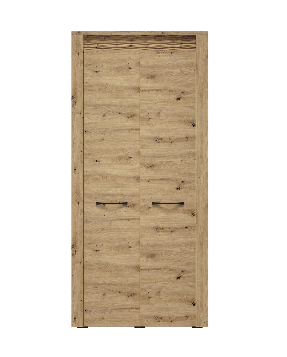 KLEIDERSCHRANK Artis Artisan Eiche 92 / 55 / 200cm - Eiche Artisan/Braun, Holz/Holzwerkstoff (92/200/55cm) - Feldmann-Wohnen