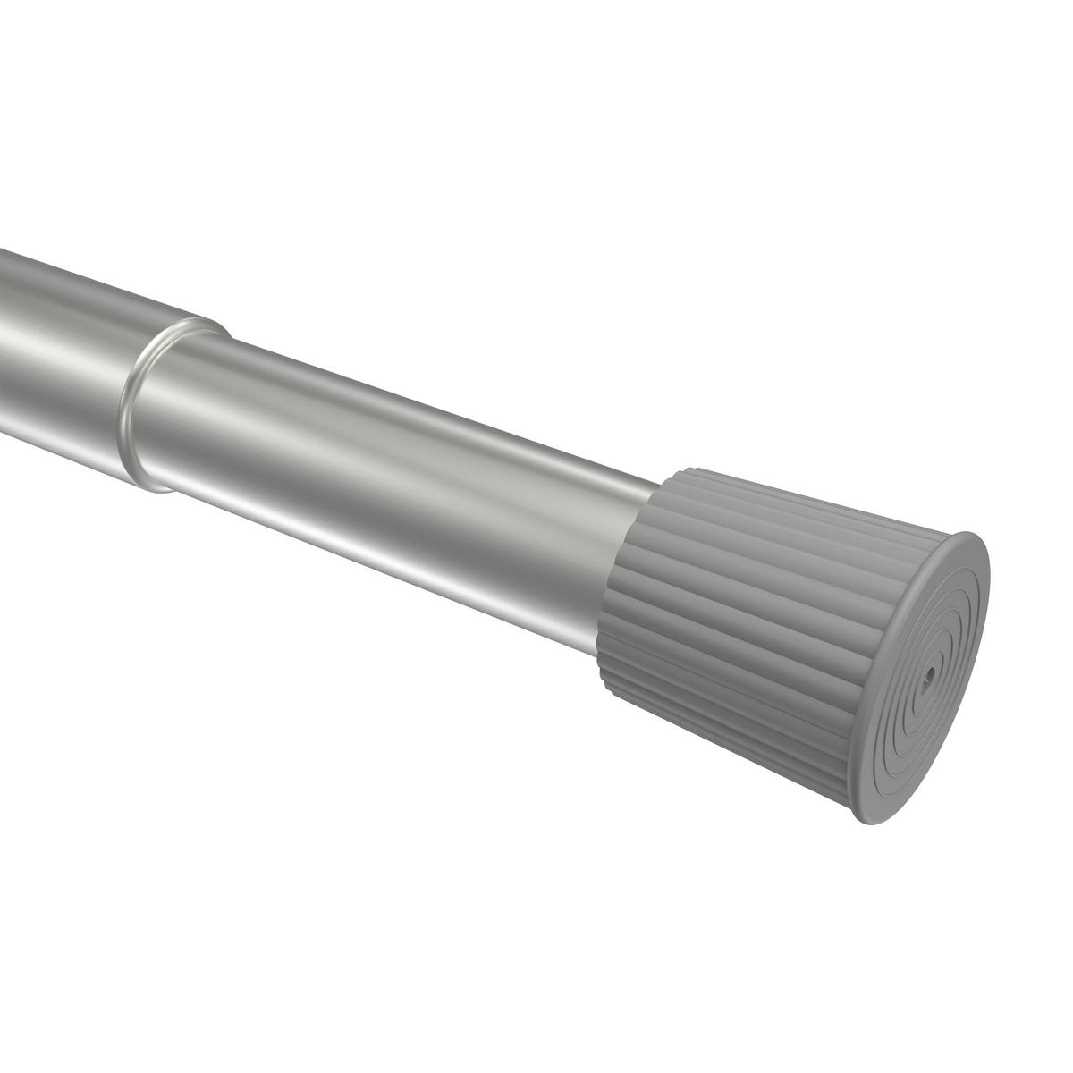 SPANNSTANGE/DUSCHVORHANGSTANGE Serrofix 125-220 cm, 26/23 mm Ø Silbergrau - Alufarben, Kunststoff/Metall (220cm) - INTERDECO