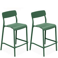 GARTENHOCKER GALIO, 2-er Set - Grün, Kunststoff (52/98.5/54.5cm) - KONSIMO®