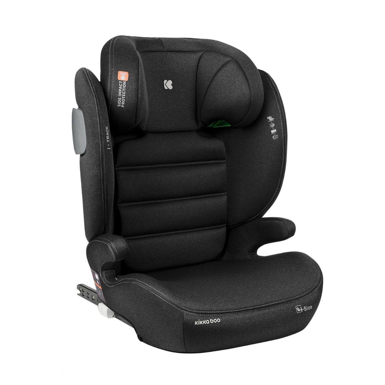 KINDERSITZ i-Track i-Size schwarz (100 - 150 cm) Gruppe 2/3 Isofix verstellbar - Schwarz, Kunststoff (44/61/45cm) - Kikka boo